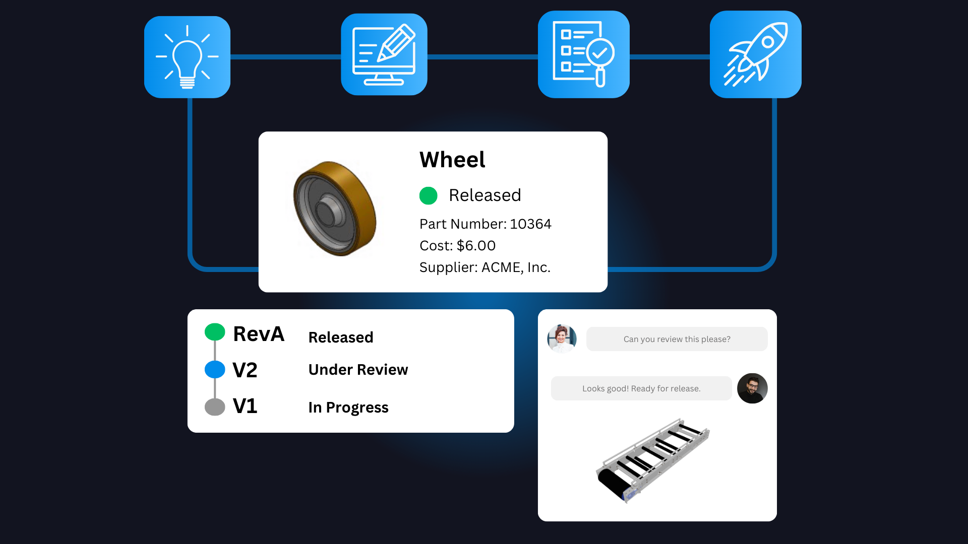 Vistapoint PDM software header